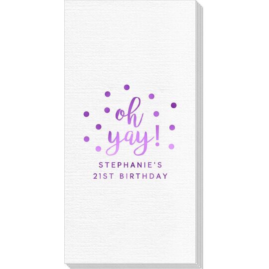 Confetti Dots Oh Yay! Deville Guest Towels